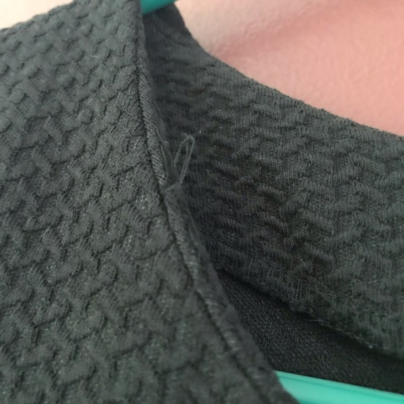 Ganni Black Textured Fit & Flare Dress XS - Picture 5 of 9